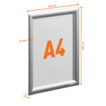 Cornice a scatto Outdoor - in alluminio - A4 - Durable - immagine 3