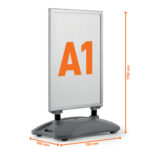 Cavalletto Heavy Base Outdoor - bifacciale - A1 - Durable - immagine 3