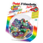 Correttore a nastro Il Bianchetto - 5 mm x 6 mt - colori assortiti - Pentel - expo 48 pezzi