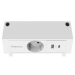 Power desk Type F - bianco - Fellowes - immagine 2