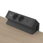 Power desk 2 Type F - nero - Fellowes - immagine 3