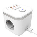 Power Cube Type F - bianco - Fellowes - immagine 2