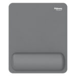 Mousepad Breyta - con poggiapolsi - con microban - grigio - Fellowes