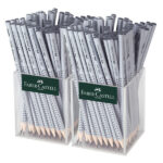 Matite grafite Grip - HB - fusto silver - Faber Castell - expo 144 pezzi