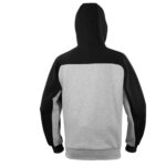Felpa Borgo - con cappuccio - taglia M - grigio/nero - Deltaplus - immagine 2