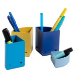 Portapenne modulare The Quarter Bee Blue - 12 x 12 x 8,3 cm - multicolore - Exacompta - immagine 3