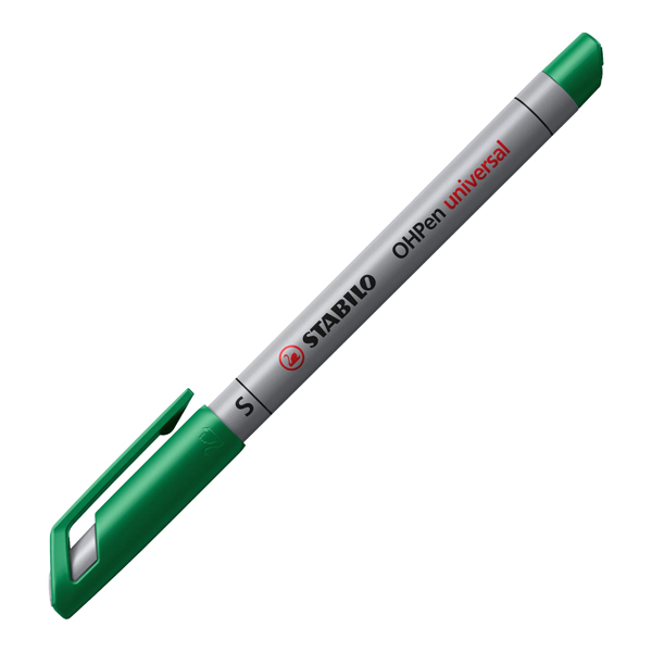 MD_102943 Pennarello OHPen universal cancellabile 851 - punta fine 0,7 mm - verde - Stabilo - immagine 1