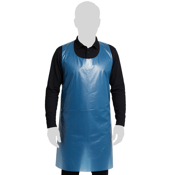 MD_106353 Grembiule Apron 20 - taglia unica - LDPE - azzurro - Reflexx - conf. 100 pezzi - immagine 1