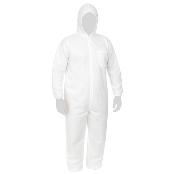 MD_106355 Tuta protettiva monouso Cover 40 - taglia L - PLP - bianco - Reflexx - immagine 1