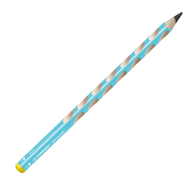MD_82652 Matita in grafite Easygraph - gradazione HB - fusto azzurro - per mancini - Stabilo - conf. 6 pezzi - immagine 1