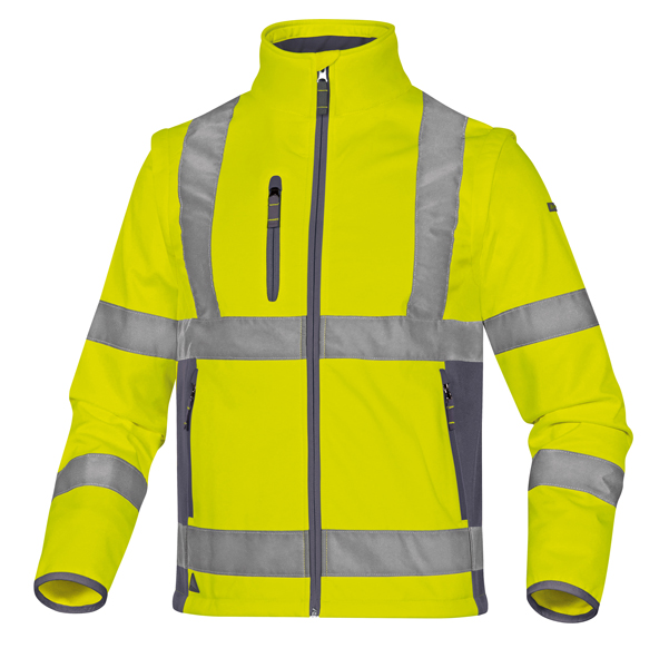 MD_86495 Giacca Softshell Moonlight 2 alta visibilità - poliestere - taglia L - arancio fluo - Deltaplus - immagine 1