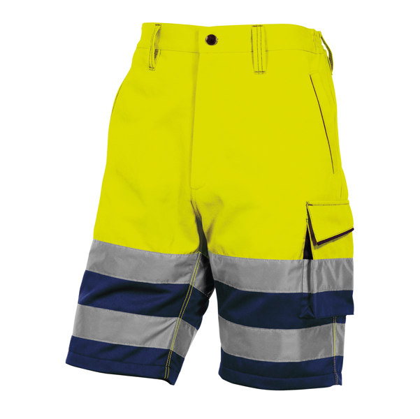 MD_92276 Bermuda da lavoro PHBE2 - alta visibilità - panostyle - tg. L - giallo fluo - Deltaplus - immagine 1