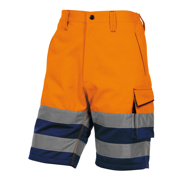 MD_92280 Bermuda da lavoro PHBE2 - alta visibilità - panostyle - tg. L - arancio fluo - Deltaplus - immagine 1