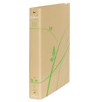 Raccoglitore Oxford Green - 22 x 30 cm - 4 anelli tondi 30 mm - dorso 4 cm - carta riciclata - avana - Esselte - immagine 2