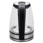 Bollitore elettrico cordless - caraffa in vetro - 2200 W - nero - Melchioni family - immagine 2