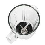 Frullatore Frullo Glass - con bicchiere in vetro - 600 W - nero/argento - Melchioni family - immagine 4