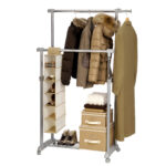 Appendiabiti su ruote Gastone - 2 barre - Perfetto - immagine 2