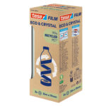 Nastro adesivo Crystal recycled - 19 mm x 33 m - PET - trasparente - Tesa - torre 8 pezzi - immagine 2