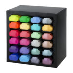 Evidenziatore Textliner 46 - punta a scalpello - colori assortiti - Faber-Castell - deskset 24 pezzi - immagine 2