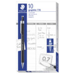 Portamine Grafite 778 - mina 0,7 mm - fusto nero opaco - Staedtler - immagine 2