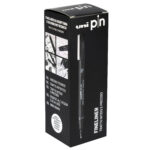 Pin fineliner - 11 gradazioni assortiti - nero - Uni Mitsubishi - gift box 11 pezzi - immagine 3
