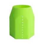 Portapenne Monocromo - 9,5 x 7,5 x 7 cm - silicone soft touch - colori fluo assortiti - Pigna - immagine 3