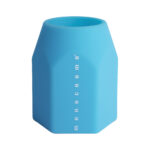Portapenne Monocromo - 9,5 x 7,5 x 7 cm - silicone soft touch - colori fluo assortiti - Pigna - immagine 6