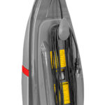 Lavasciuga a caldo Crystal Clean - 200/800 W - 113 x 37 x 37 cm - grigio/rosso - Lavor - immagine 3