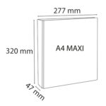 Raccoglitore personalizzabile Kreacover - A4 Maxi - 4 anelli a D 25 mm - dorso 4,7cm - PP - bianco - Exacompta - immagine 2