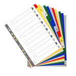 Divisori Numerici - 1-12 - PP opaco - A4 - colori assortiti - Exacompta - immagine 3
