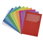 Cartellina a L con finestra Forever - 130g - A4 - colori assortiti - Exacompta - conf. 10 pezzi - immagine 2