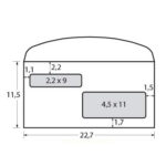 Busta doppia finestra - lembo gommato - 11,5 x 22,7 cm - 80 gr - bianco - Blasetti - conf. 500 pezzi - immagine 2