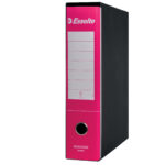 Registratore Essentials G75 - dorso 8 cm - protocollo 23 x 33 cm - fucsia - Esselte - immagine 2