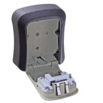 Cassetta di sicurezza per chiavi - combinazione meccanica - 9,5 x 11,5 x 4 cm - metallo - nero/grigio - Valex - immagine 3
