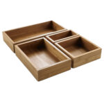 Contenitore buffet - 15,3 x 22,9 x 5 cm - bamboo - naturale - Leone - immagine 2