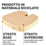 Cuscino Breyta Comfort - 6 x 43 x 43 cm - in tessuto - nero - Fellowes - immagine 4