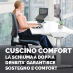 Cuscino Breyta Comfort - 6 x 43 x 43 cm - in tessuto - nero - Fellowes - immagine 8