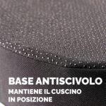 Cuscino Breyta Inclinato - 9 x 43 x 43 cm - in tessuto - nero - Fellowes - immagine 5