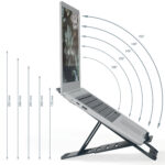 Supporto notebook - regolabile ultrapiatto - grigio scuro - in alluminio - Leitz - immagine 5