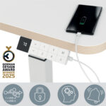Scrivania Compatta Elettrica Sit-Stand - fissa - 80 x 60 x 65-130 cm - bianco - Leitz - immagine 4