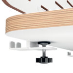 Pannello forato grande - per scrivanie compatte Sit-Stand - con supporto PC/Smartphone, portapenne e gancio - 80 x 25 x 0,8 cm - gri gio chiaro - Leitz - immagine 5
