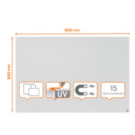 Lavagna Bianca Magnetica Infinity - 90 x 60 cm - Nobo - immagine 2