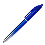 Penna a sfera scatto multifunzione 4 Colours Smooth - punta 1,0 mm - fusto blu - Bic - conf. 12 pezzi - immagine 2