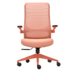 Seduta operativa ergonomica Aurora CHLN18 - braccioli regolabili - rosso - Unisit - immagine 4