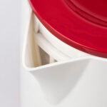 Bollitore elettrico - 800 ml - bianco/rosso - Girmi - immagine 4