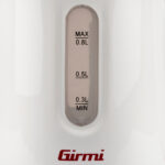 Bollitore elettrico - 800 ml - bianco/rosso - Girmi - immagine 5