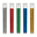Glitter Bio grana fine - 10ml - colori assortiti - Deco - blister 5 flaconi - immagine 2