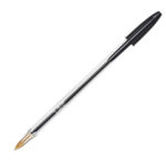 Penna a sfera Cristal - punta media 1,0mm - nero  - Bic - conf. 10 pezzi - immagine 2
