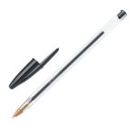 Penna a sfera Cristal - punta media 1,0mm - nero  - Bic - conf. 10 pezzi - immagine 3