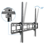 Supporto TV da muro - 42''- 80'' - inclinabile - nero - Irradio - immagine 3